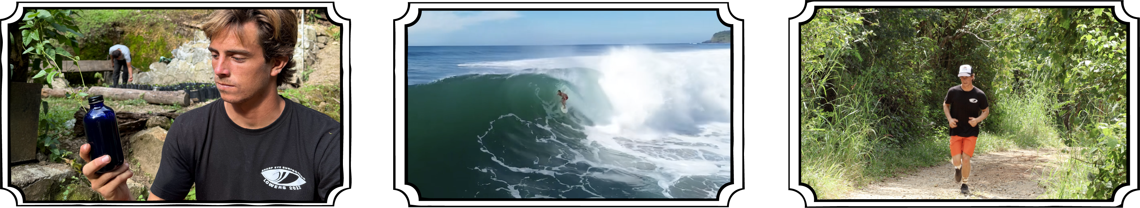 FROTH in the garden, surfing, and on the trail
